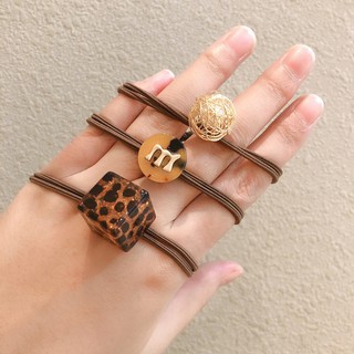 Mới Dây Cột Tóc Đính Hạt Giả Ngọc Trai
