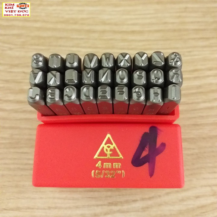 BỘ ĐÓNG CHỮ 4M XUÔI