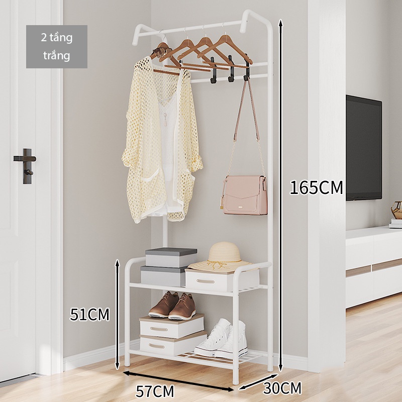 Kệ để giày dép, Kệ treo quần áo đồ đạc túi xách tiện lợi, chất liệu cải tiến bền đẹp