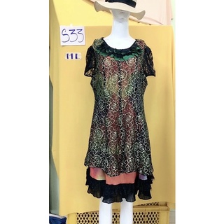 Đầm ren tầng size m/l sang đẹp.s33