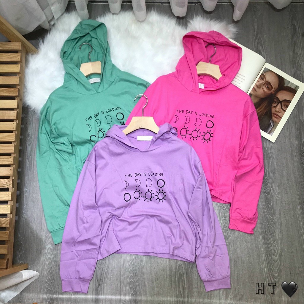 ÁO HOODIE thun mỏng, hình mặt trăng mặt trời xì tin ẢNH THẬT nhiều màu đẹp