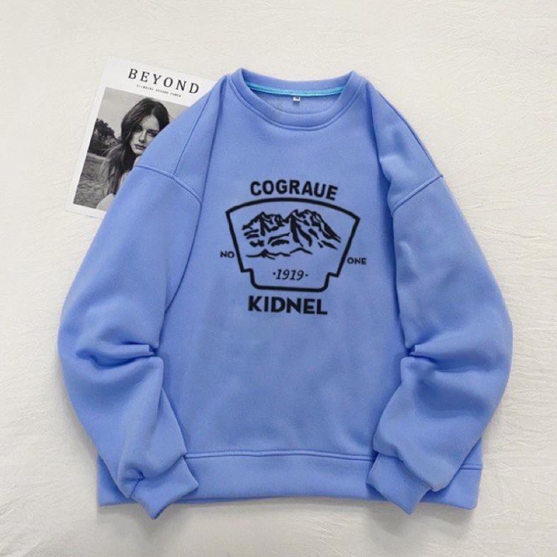 Áo sweater form rộng Unisex Cograue siêu xinh PT12, Áo hoodie nỉ không mũ | BigBuy360 - bigbuy360.vn