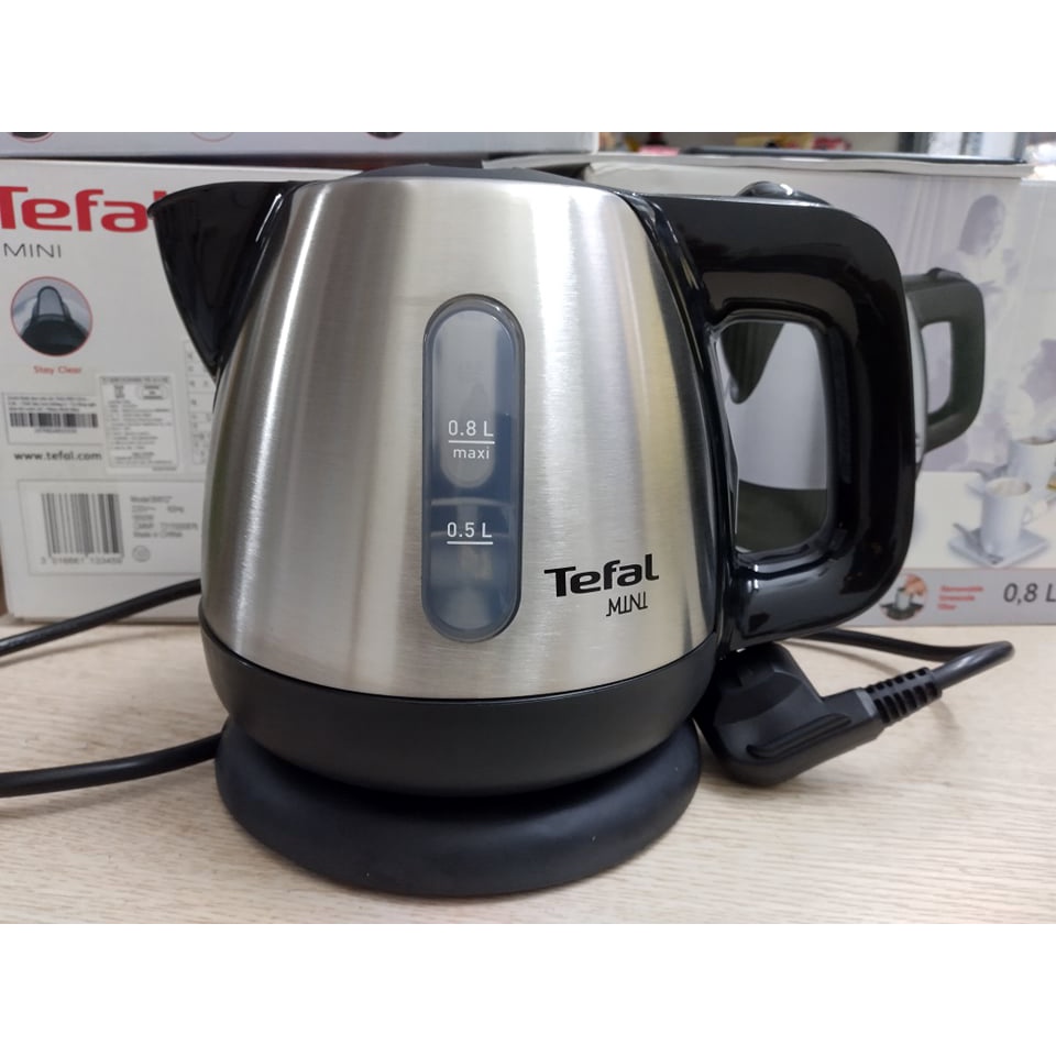 Tefal- Ấm siêu tốc mini 0.8L cực kì tiện lợi BI81252A- Hàng chính hãng bảo hành 2 năm