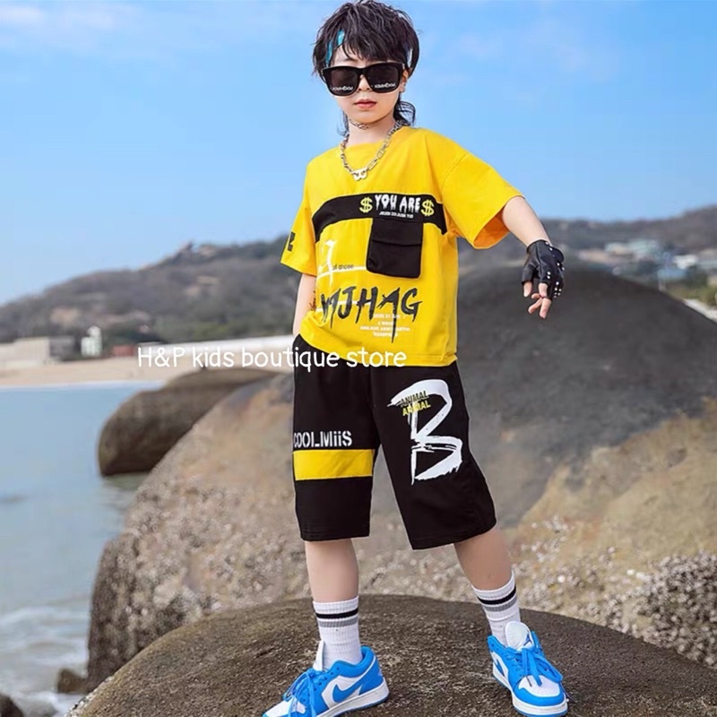 SIZE ĐẠI 22-35kg: Bộ cotton YOU ARE HIP HOP cực đẹp cho bé trai - BYA