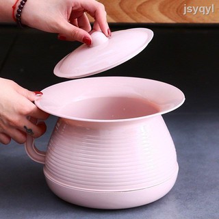 3.8◙Bô nhựa dày dặn kèm nắp đậy tiện dụng cho người già và trẻ em