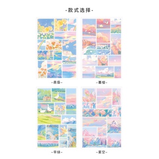 Sticker Phong Cảnh Lấp Lánh