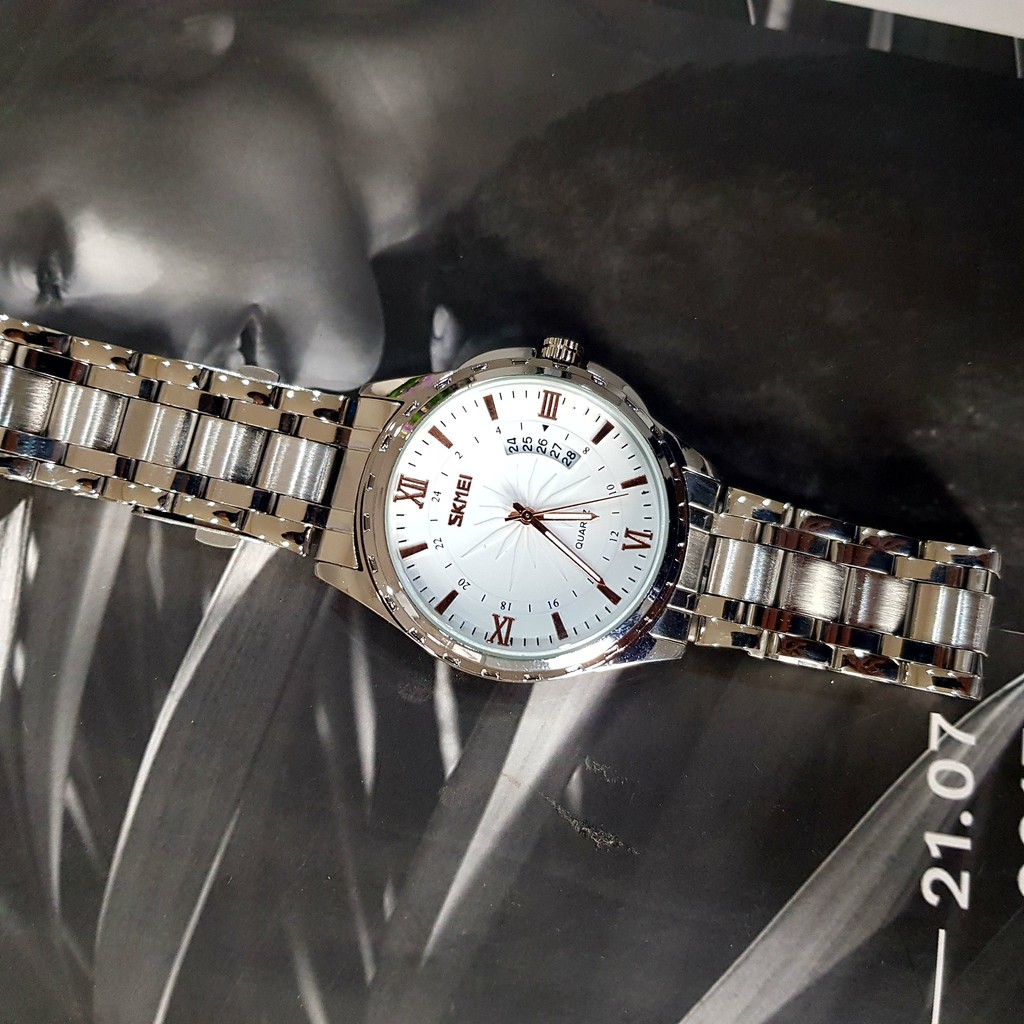 [Tặng vòng tay] Đồng hồ nam Skmei SK9069 dây thép chống gỉ | BigBuy360 - bigbuy360.vn