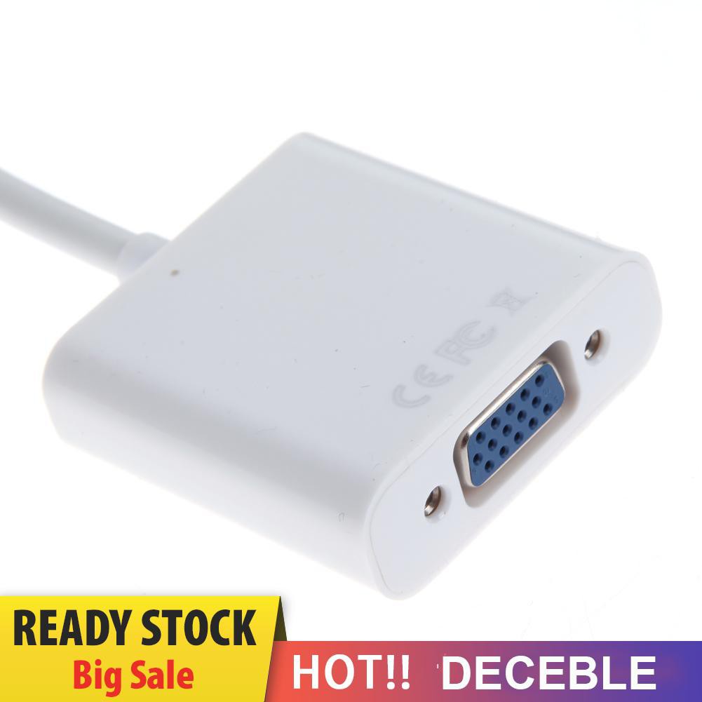 Deceble 1080P Micro HDMI-compatible / Mini HDMI-compatible / HDMI-compatible to VGA Converter Adapter with Audio