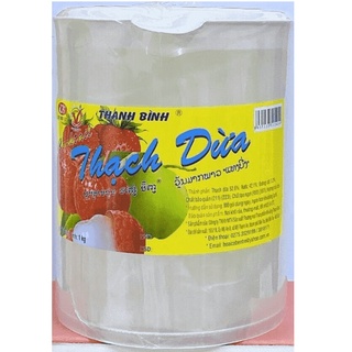Thạch dừa hạt dài thanh bình tặng kèm ca nhựa 1kg - sale hsd 07.2023