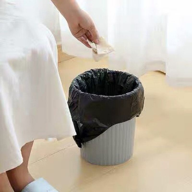 Set 3 cuộn túi rác tự phân hủy sinh học bảo vệ môi trường to 55*65 MISY HOME