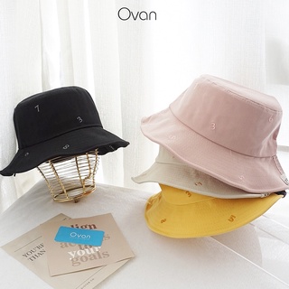 Mũ bucket nữ vải thêu số ovan.vn pk1299