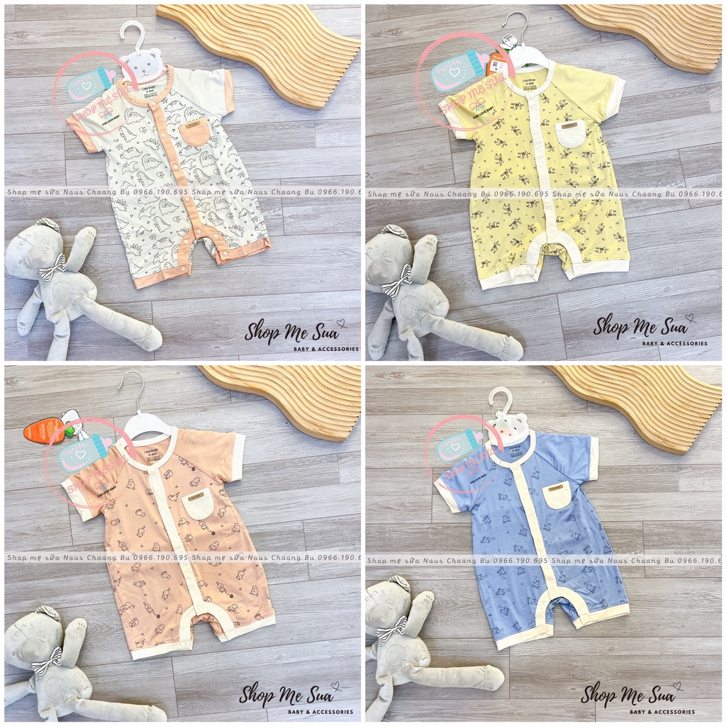 UALAROGO Body cộc cho bé chất liệu petit từ 3 tháng đến 6 tháng