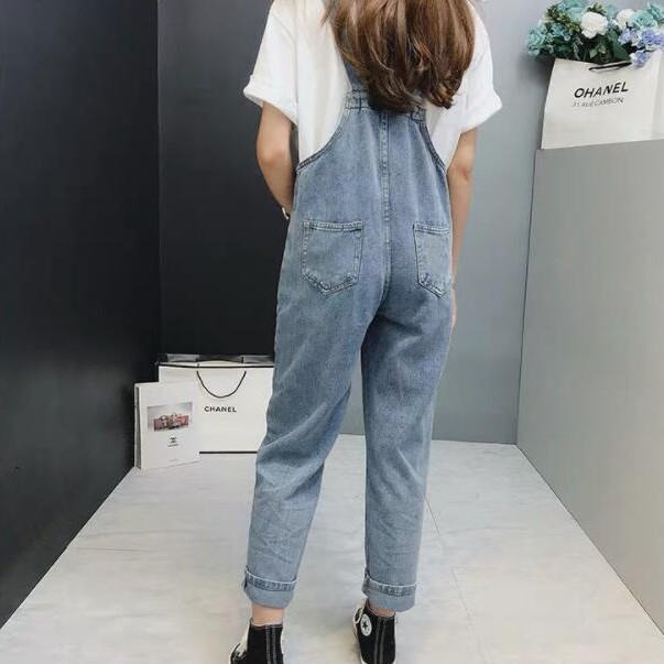 NEW Quần Yếm Jeans Phong Cách Ulzzang Hàn Quốc Cho Nữ
