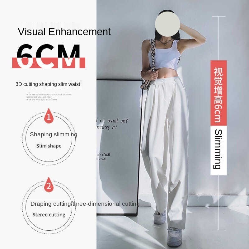 Quần ống rộng cạp cao thiết kế thời trang dễ phối đồ