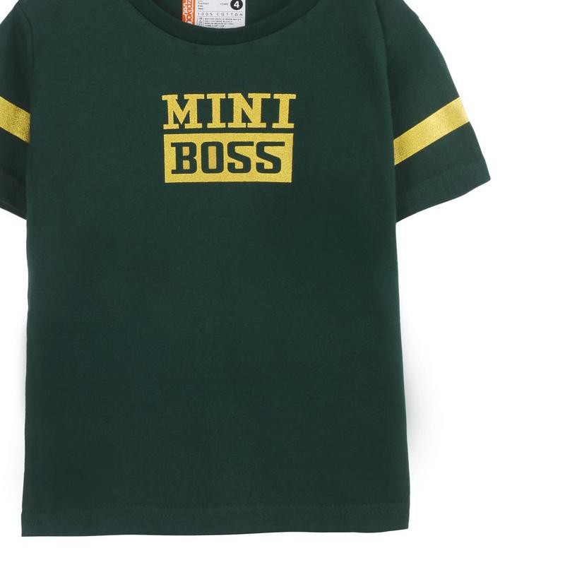 Áo Thun Cotton In Hình Mini Boss Cho Bé Trai 2-10 Tuổi 24 Tuổi