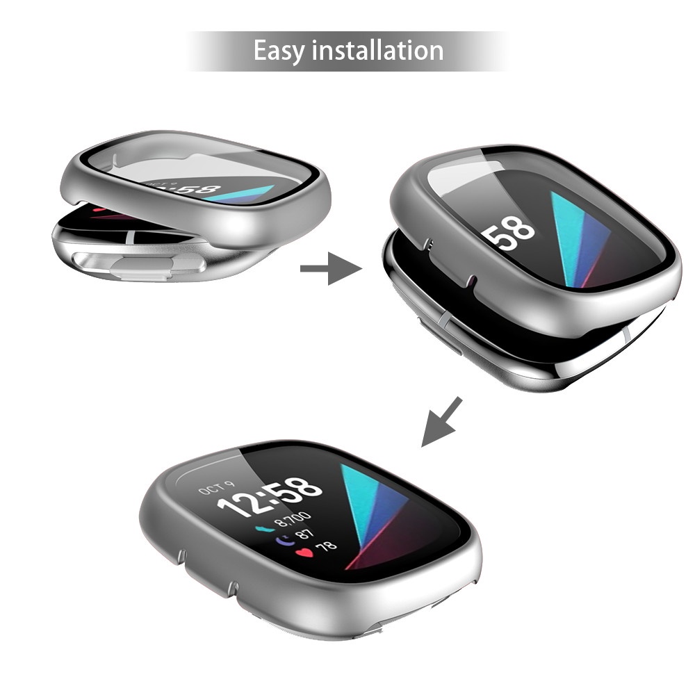 Miếng Dán Màn Hình Cho Đồng Hồ Thông Minh Fitbit Versa 3 / Sense / Versa 2 Kèm Phụ Kiện