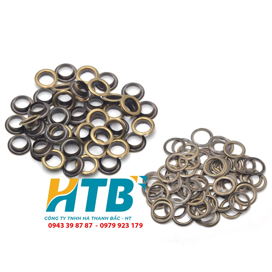 Khoen ore Khoen mắt cáo Khoen oze từ 4mm đến 12mm bằng INOX không gỉ  - 100 cái / túi