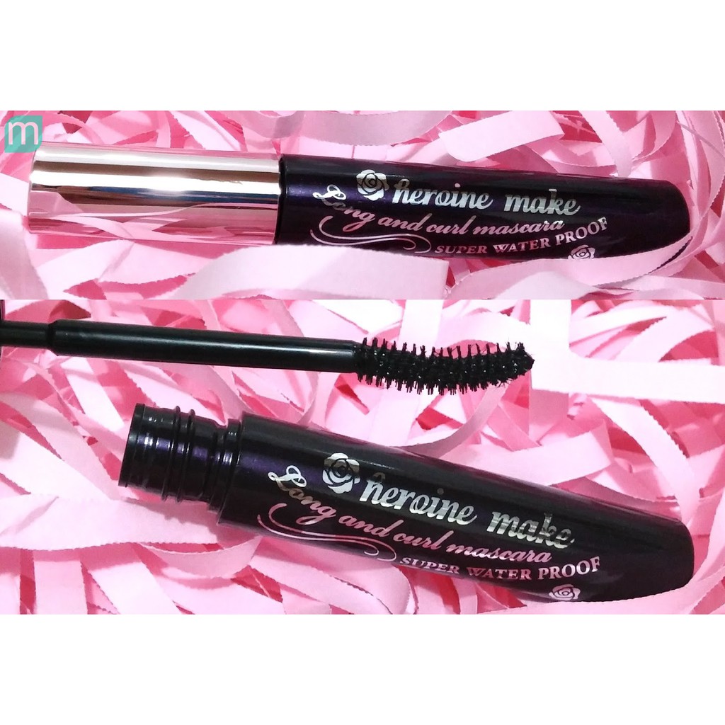 Mascara Isehan Heroine Kiss Volume & Curl Super WaterProof (hồng và tím)