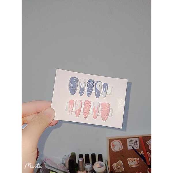 nail box thiết kế móng giả tự gắn tặng kèm quà