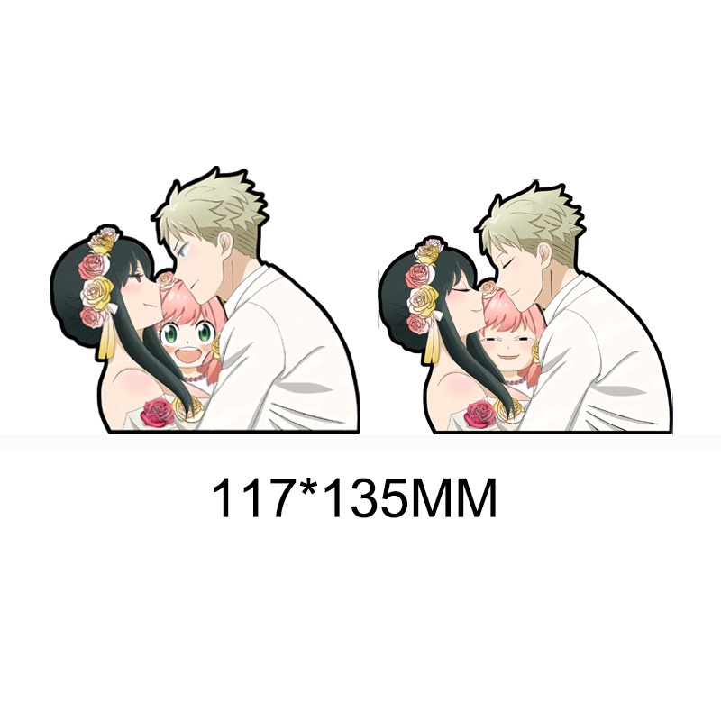 Miếng Dán 3d Anime SPY×FAMILY Anya Yor Forger Twilight Chống Thấm Nước Nhiều Màu Sắc