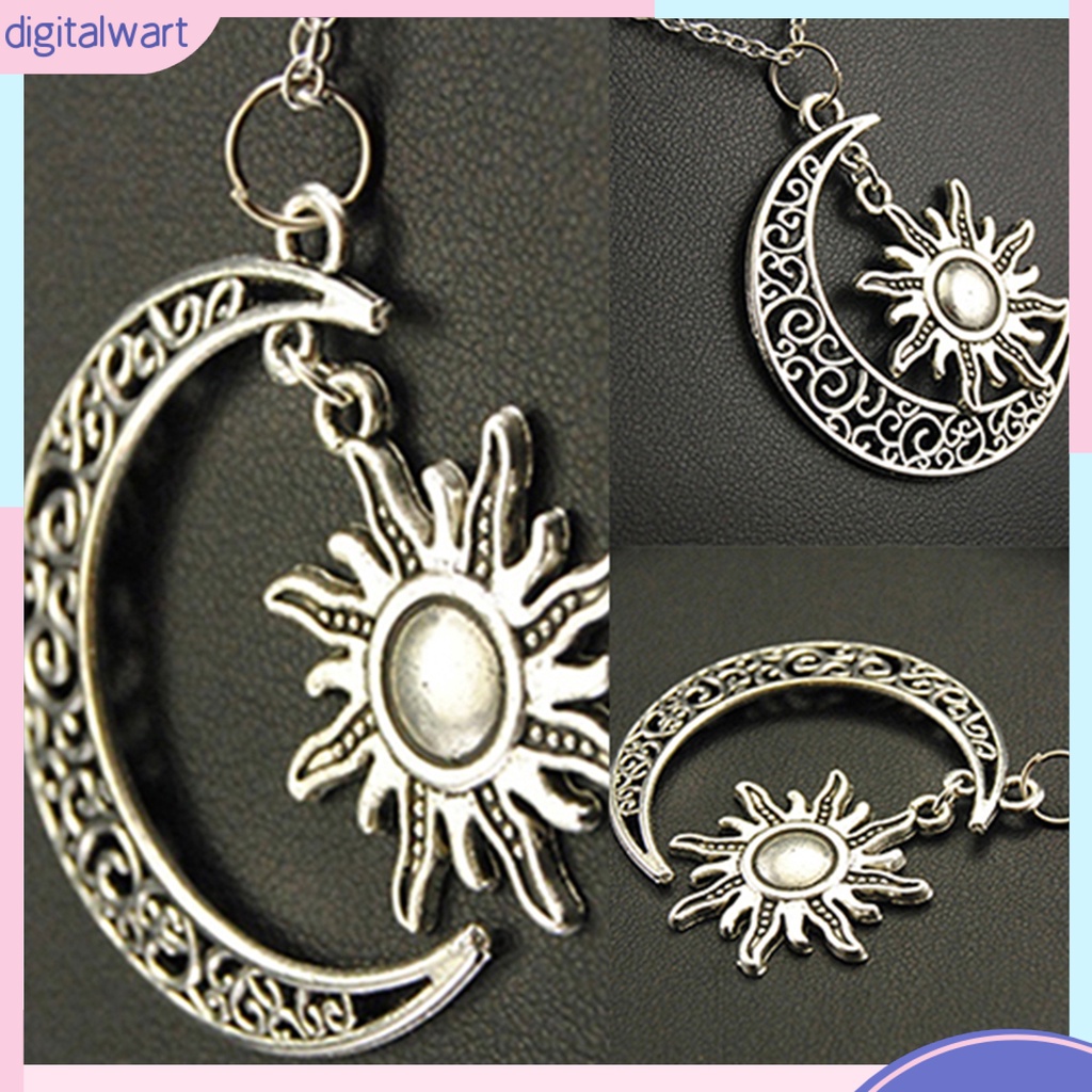 Dây chuyền mặt trăng và mặt trời phong cách cổ điển cá tính dành cho nữ