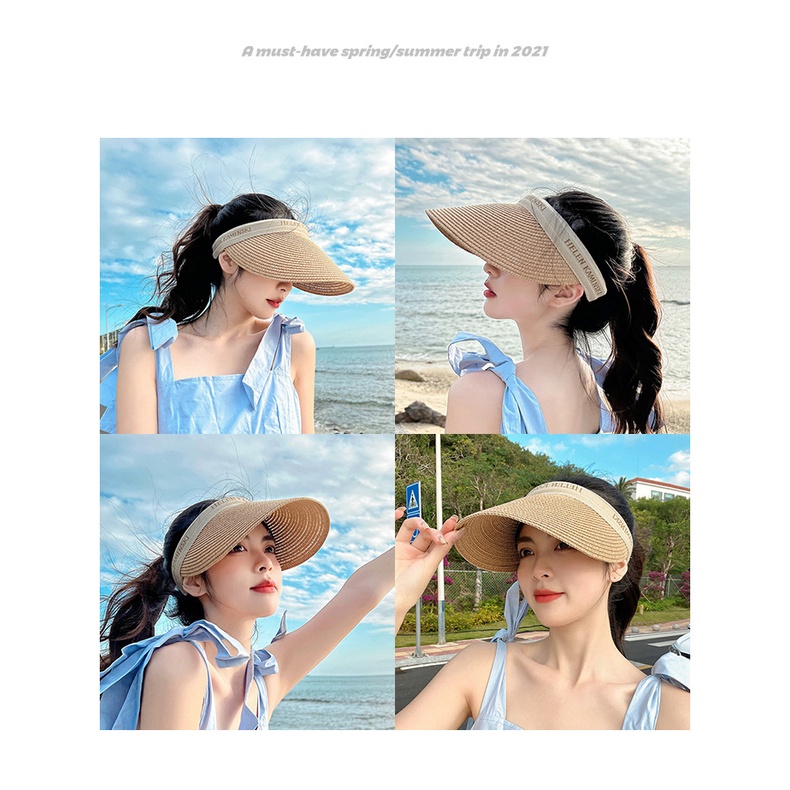 Mũ Cói Rộng Vành Chống Tia Cực Tím Che Nắng Thời Trang Mùa Hè
