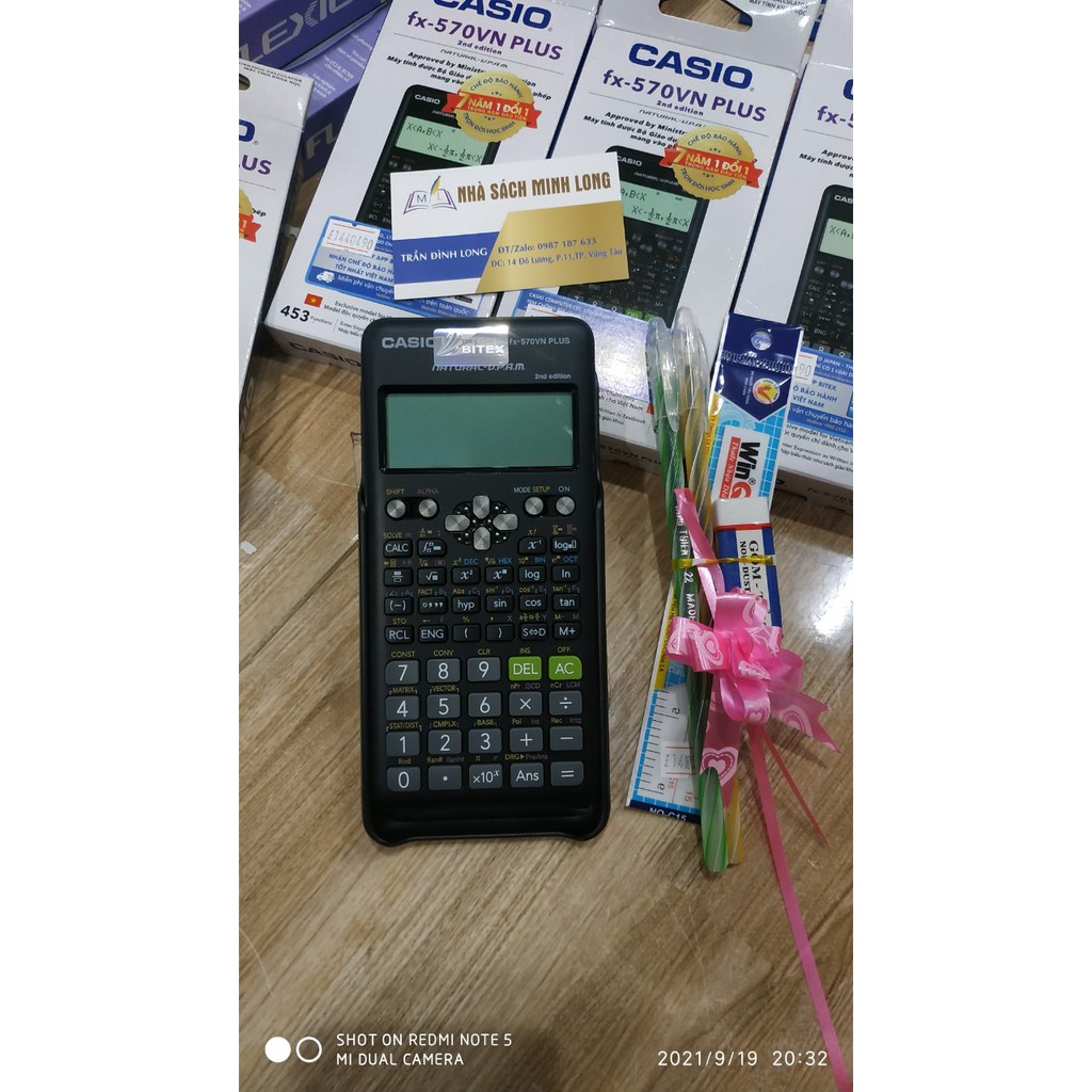 Máy Tính Casio FX 570VN Plus New 2nd Edition Nhập Khẩu Thái Lan 7 Năm Bảo Hành Chính Hãng 417