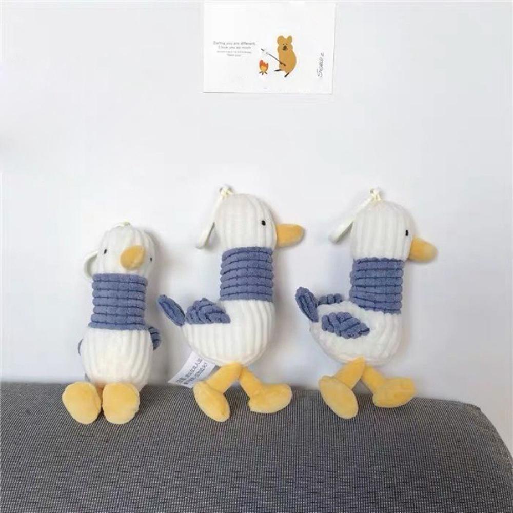 Móc Chìa Khóa Hình Vịt Con Nhồi Bông Dễ Thương Giá Đỡ