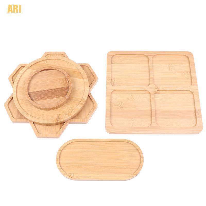 Đĩa Tre Hình Tròn / Vuông Dùng Trồng Cây Mọng Nước Tiện Dụng