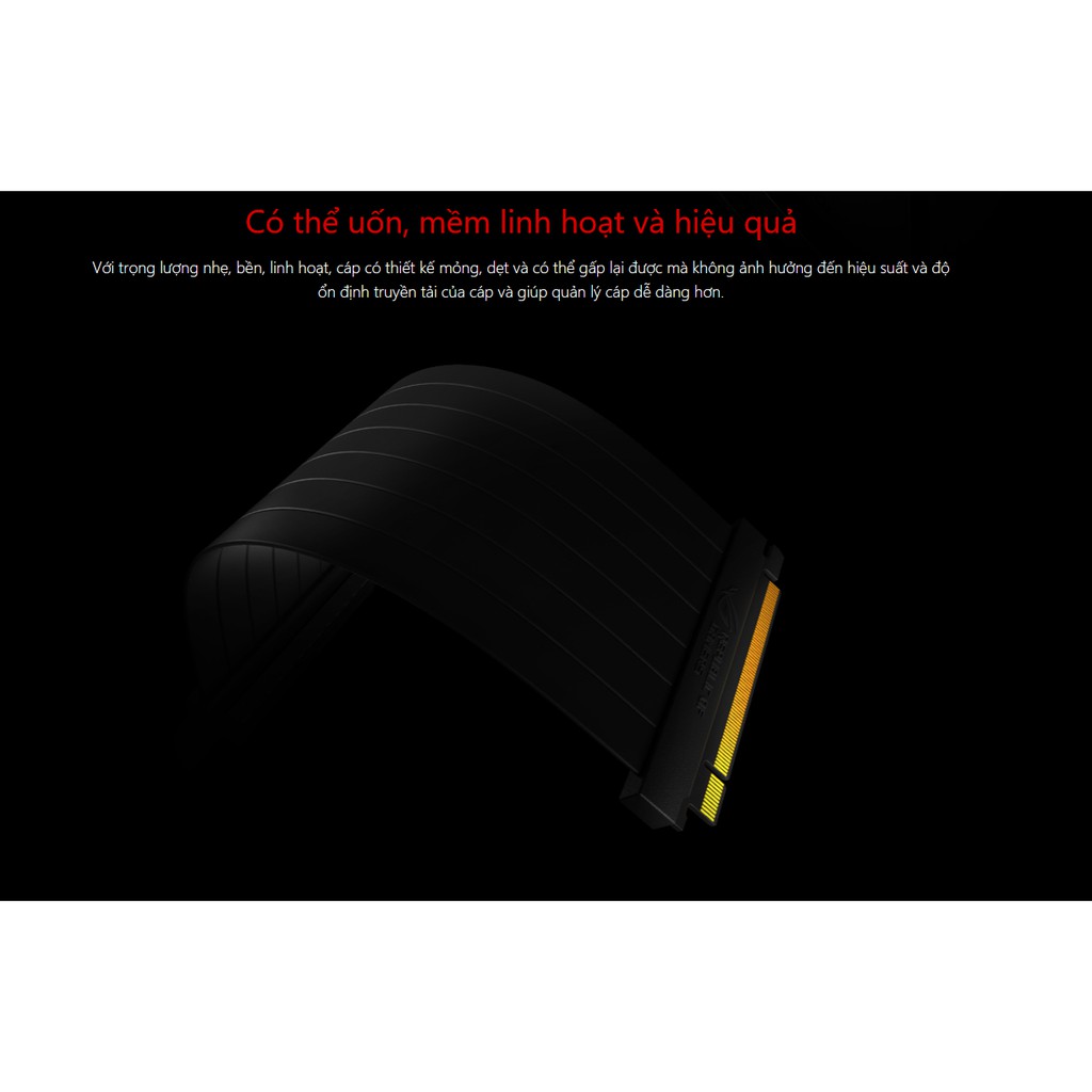 [Mã 267ELSALE hoàn 7% đơn 300K] Cáp nối dài VGA Asus ROG Strix Riser Cable