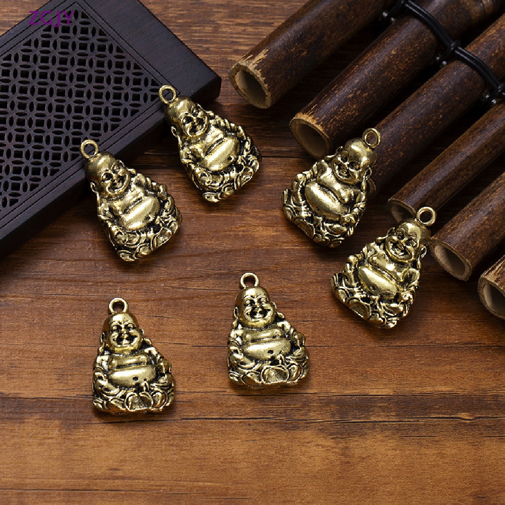 1 Mặt Dây Chuyền Hình Tượng Phật May Mắn Phong Cách Vintage Mới