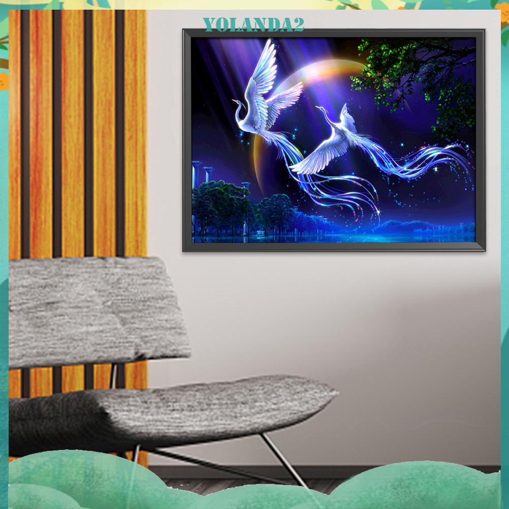 Tranh thêu chữ thập hình phượng hoàng 11ct tiện lợi