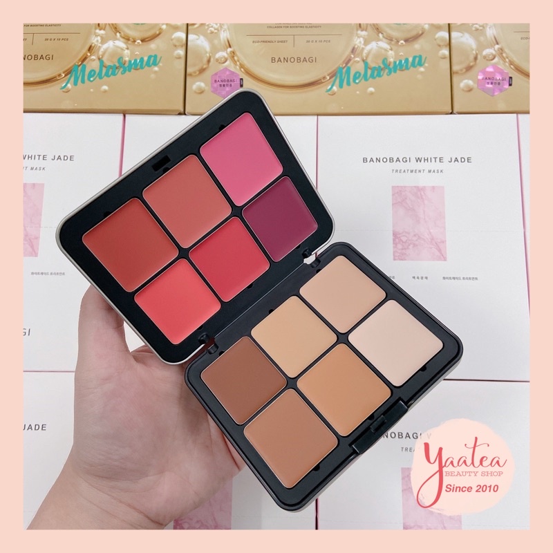 Bảng kem nền và má hồng Make Up For Ever Ultra HD Face Essentials Palette 12 ô