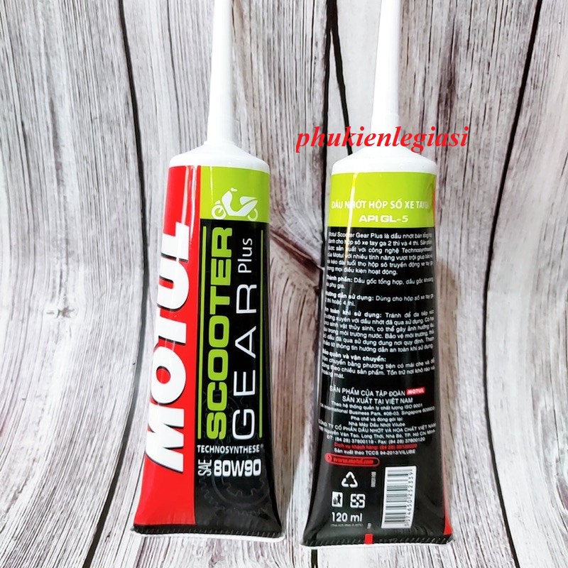 Dầu nhớt láp hộp số tay ga Motul 80w90 120ml