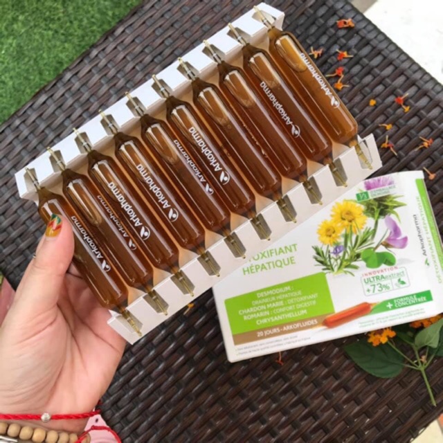 Thải độc gan Arkopharma 20 ống của Pháp