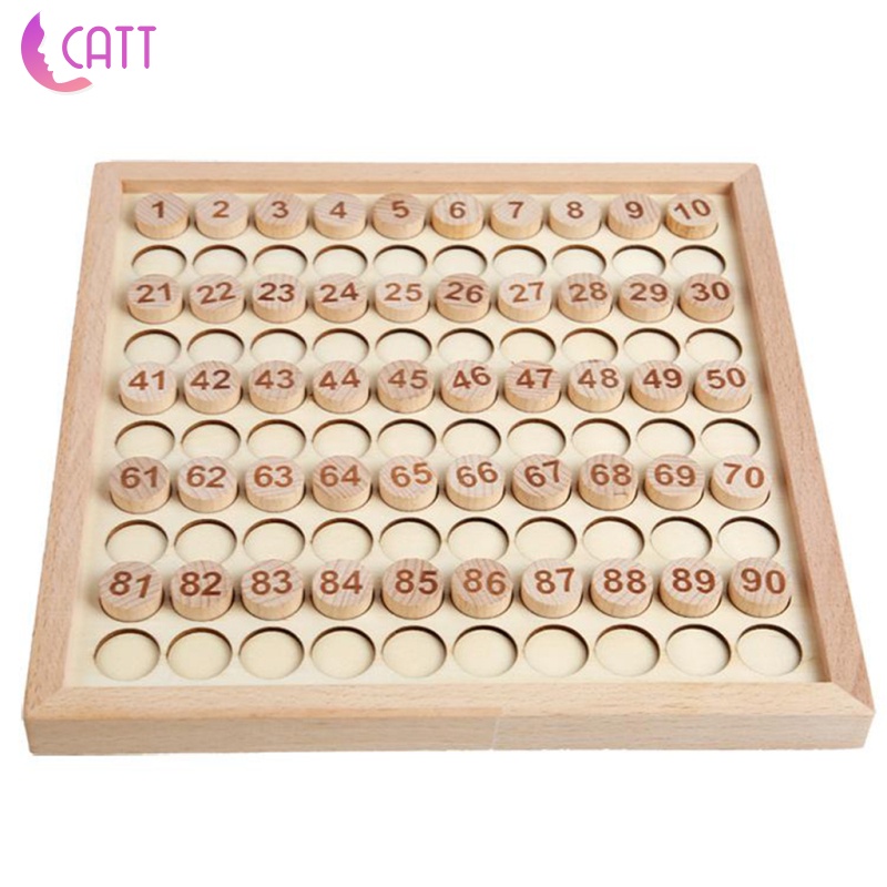 Bộ Đồ Chơi Học Toán Bằng Gỗ 1 Đến 100 Số Montessori Dành Cho Trẻ Em 1 Tuổi