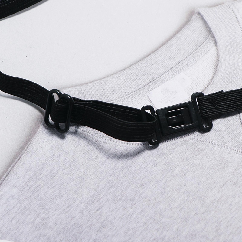 Cà Vạt Giả Da Màu Đen Phối Hoa Đính Ngọc Trai Hóa Trang Nhân Vật Gothic