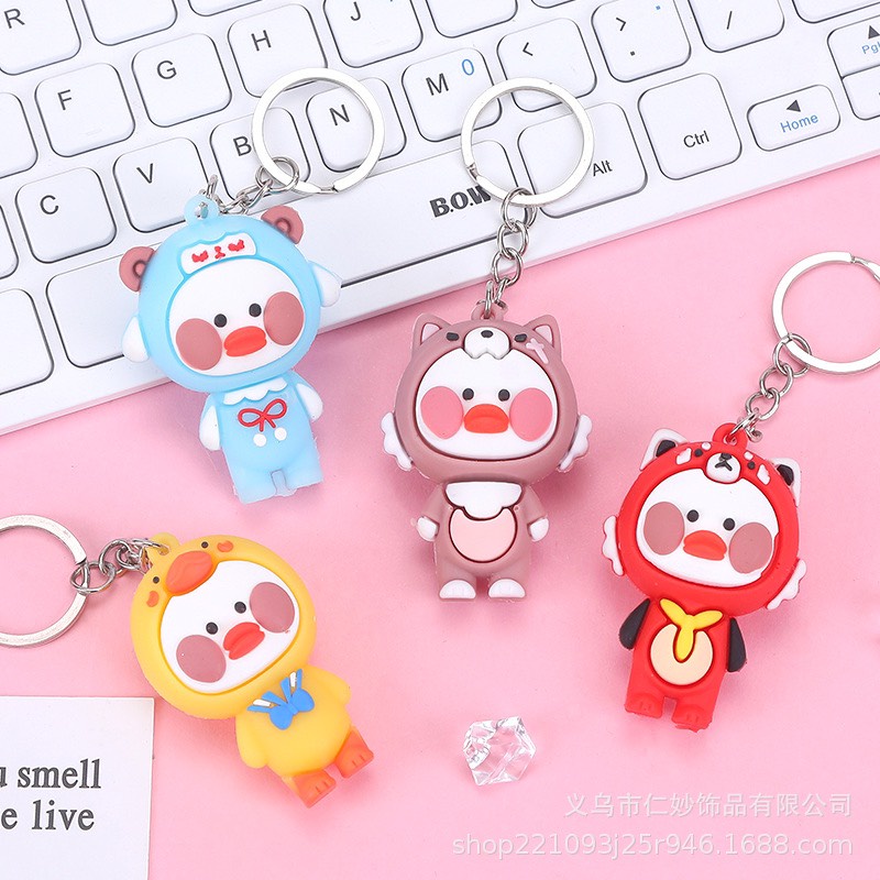 Móc Khóa Silicon Vịt Baby Ngộ Nghĩnh Đáng Yêu Móc Treo Chìa Khóa Dẻo Ngộ Nghĩnh Cute