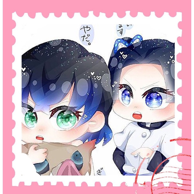 Sticker tem thư Kimetsu no yaiba 16 cái khác nhau/ / hình dán tem thư anime Kimetsu no yaiba