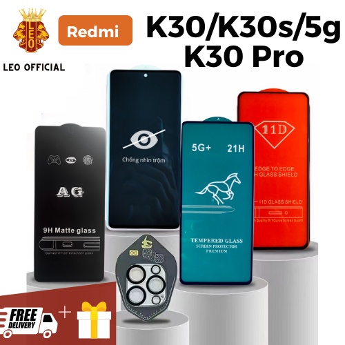 Kính cường lực Xiaomi Redmi K30/K30s/K30 Pro Full màn hình màn trong suốt chống xước độ bền cao tặng bộ dán