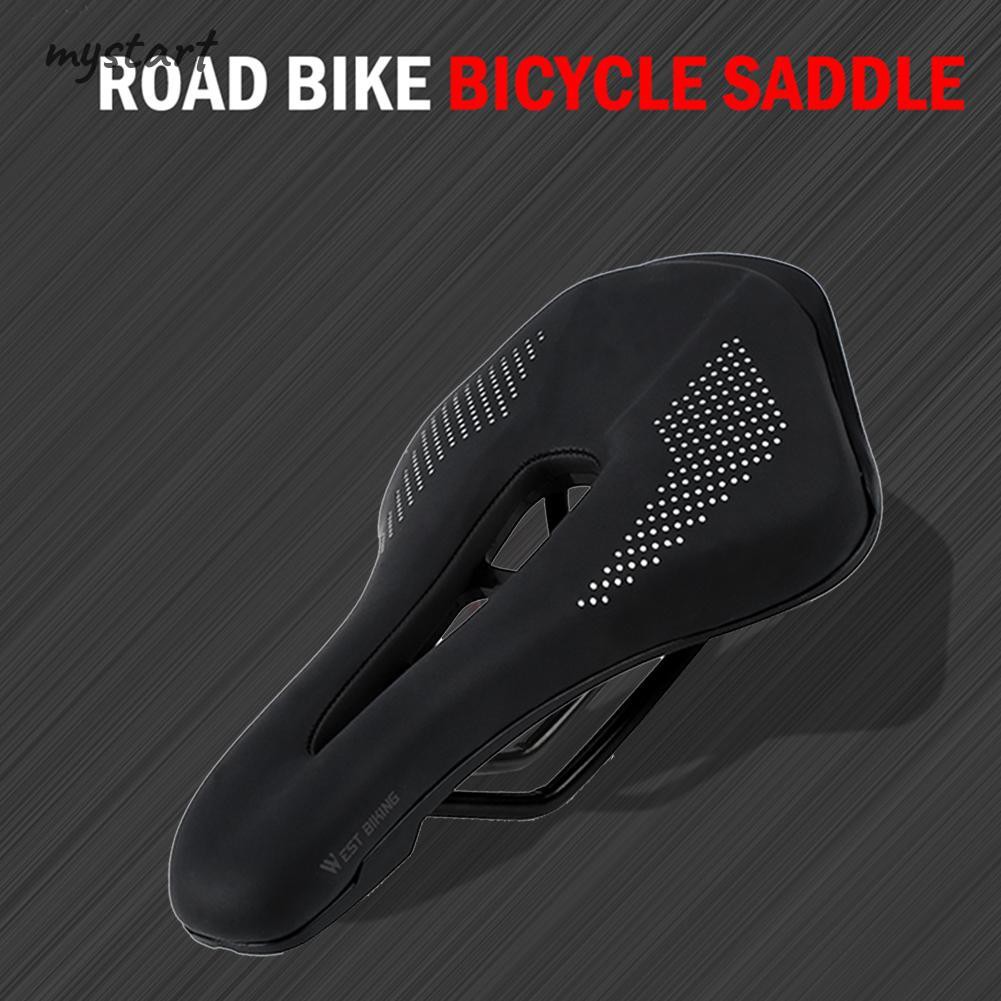 Đệm da PU WEST BIKING cho yên xe đạp MTB leo núi thoáng khí