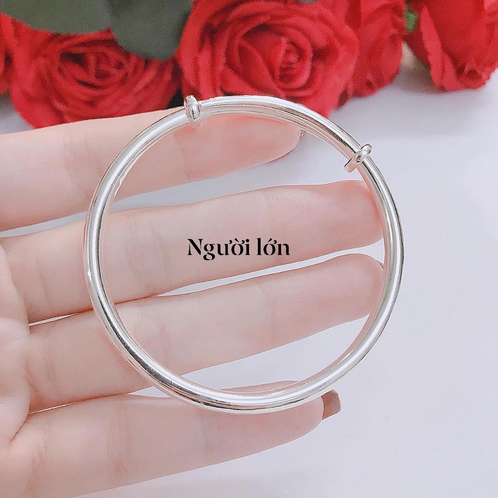 LẮC TAY BẠC NGƯỜI LỚN , KIỂU DÁNG VÒNG CỨNG , HÀNG ĐƯỢC LÀM KỸ , TỶ MỶ