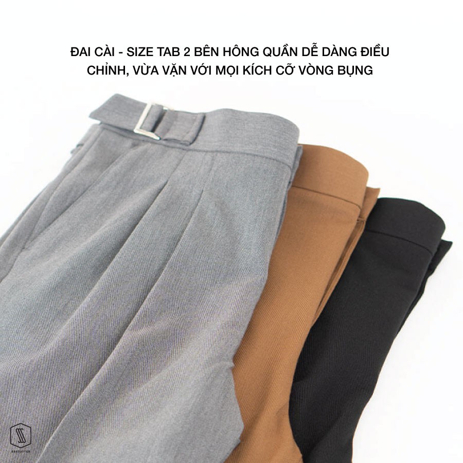 Quần âu nam SSSTUTTER có đai quần thông minh điều chỉnh co giãn dáng xuông Shift pants