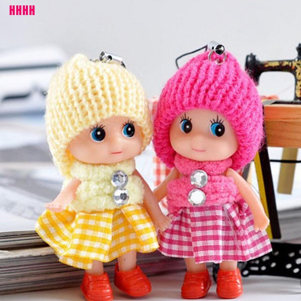 Búp bê em bé mềm mại 8cm làm móc điện thoại