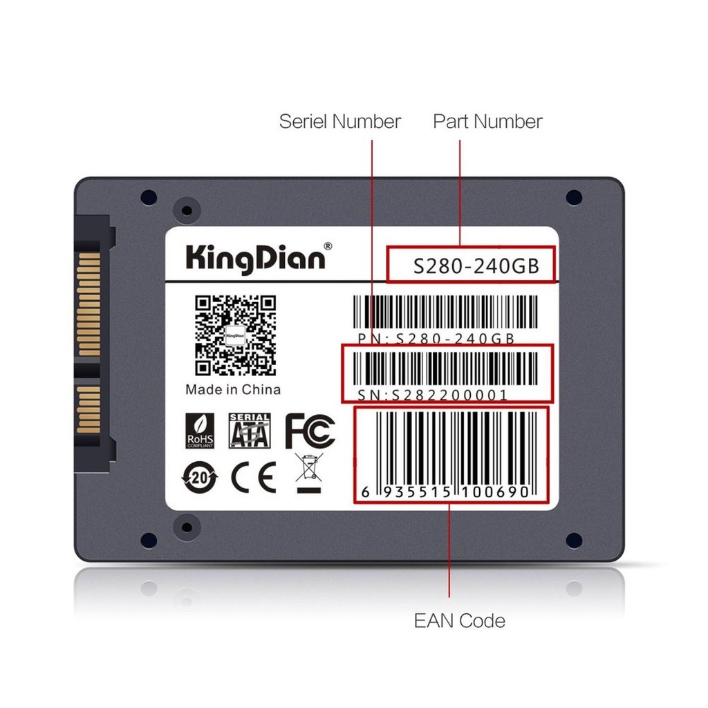 SSD 240G kingdian mới bảo hành 36 tháng