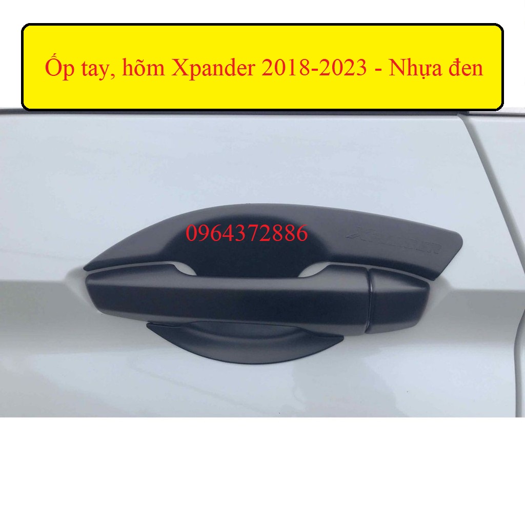Ốp tay nắm, hõm cửa Xpander 2018-2023 nhựa đen