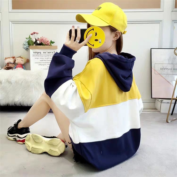 Áo Hoodie Nam Form Rộng,Áo Hoodie Nữ Form Rộng PHỐI SỌC NGANG HAPPY