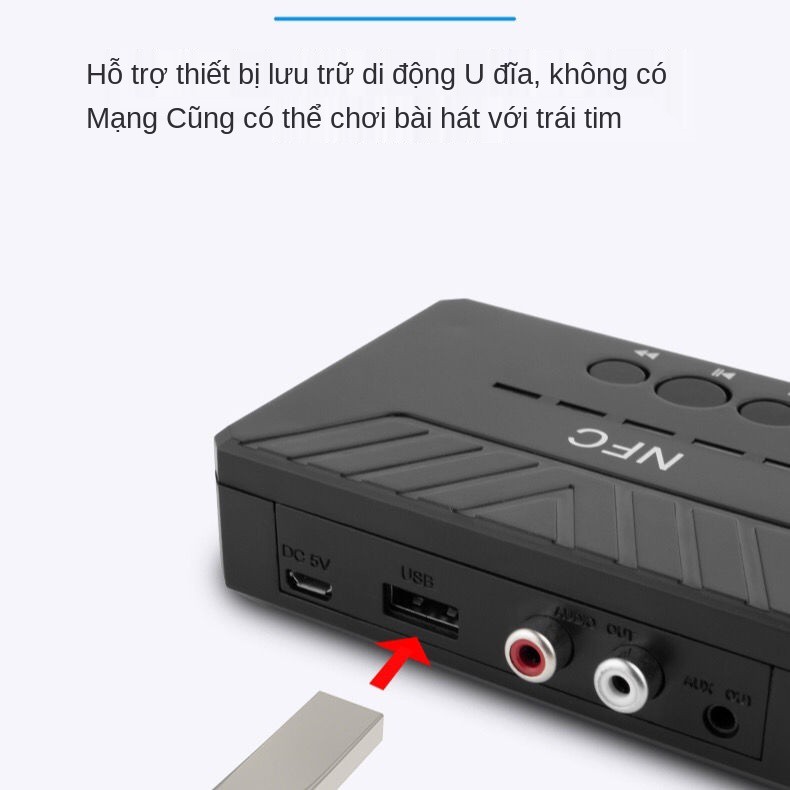 Bộ thu loa Bluetooth Đầu ra AUX khuếch đại công suất cũ chuyển đổi phát âm thanh nổi không mất dữ liệu đặc biệt dành cho