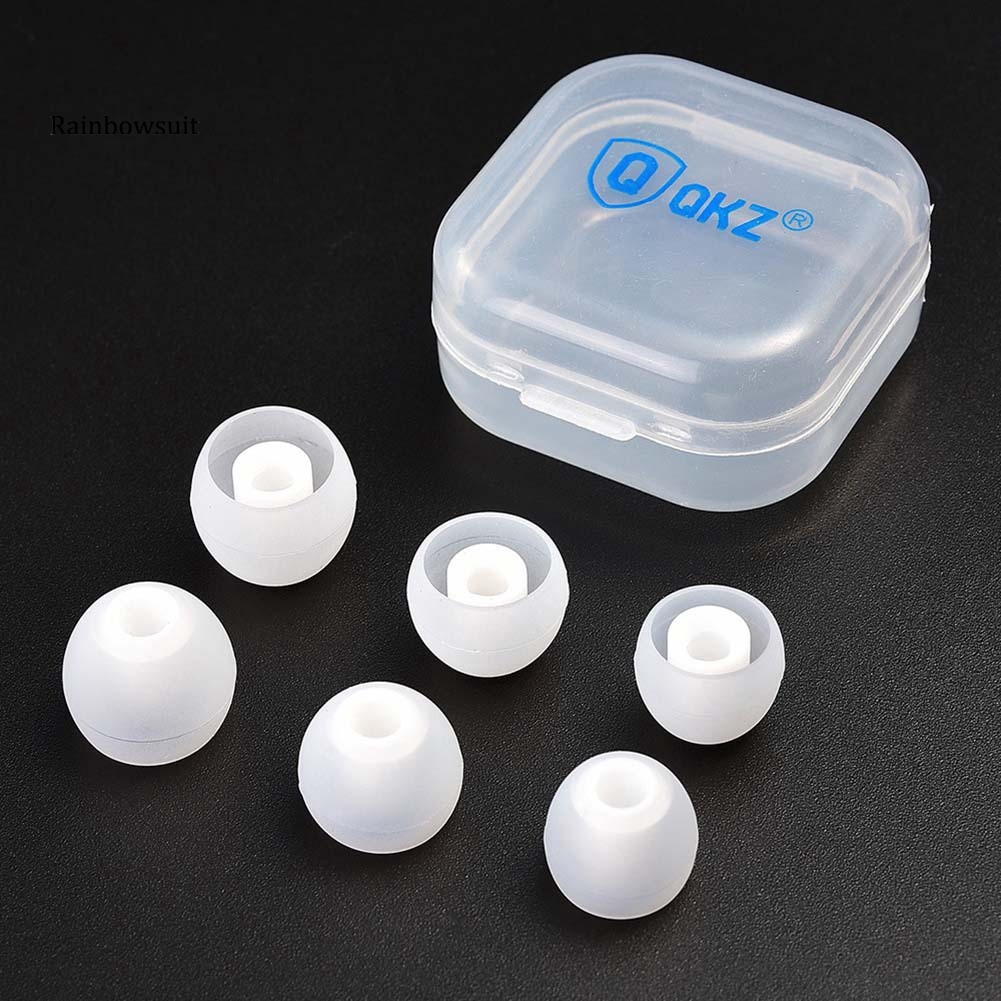 Set 6 cặp nút tai nghe thay thế bằng silicon chất lượng cao an toàn tiện dụng