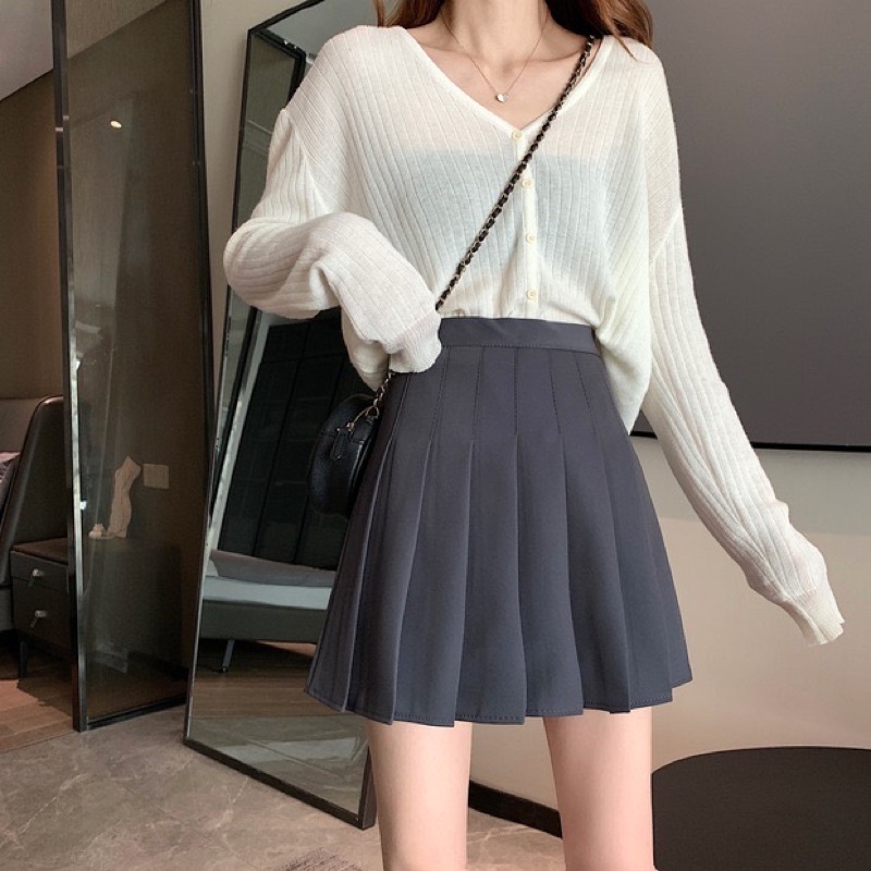 Chân váy tennis chất kaki dày có lớp lót